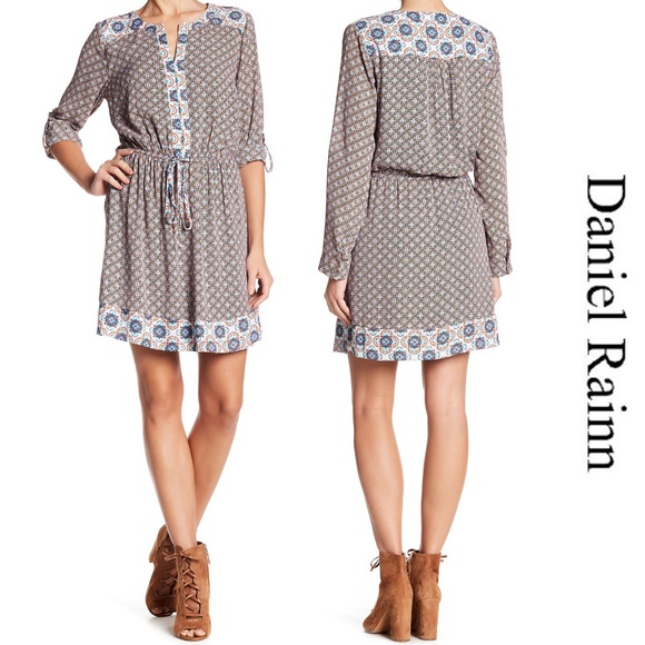 Daniel Rainn Dresses & Skirts - NWT DR2 Daniel Rainn Twin Print  Split Neck Dress